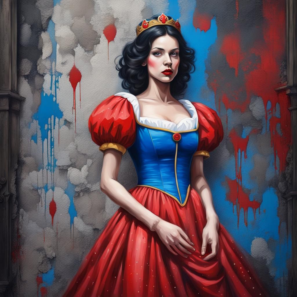 Snow White in Graffiti Art Style