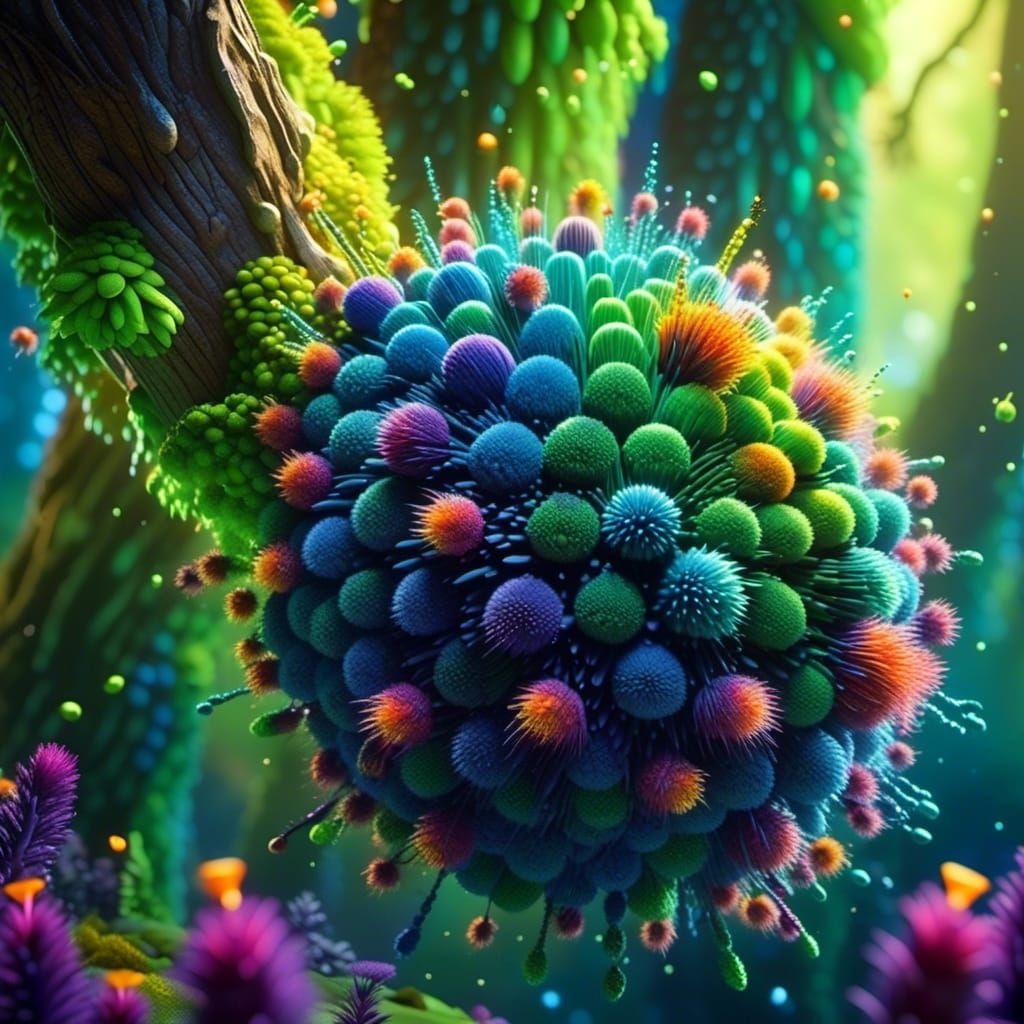 Colorful Caterpillar Eating Leaves in Eric Carle Style