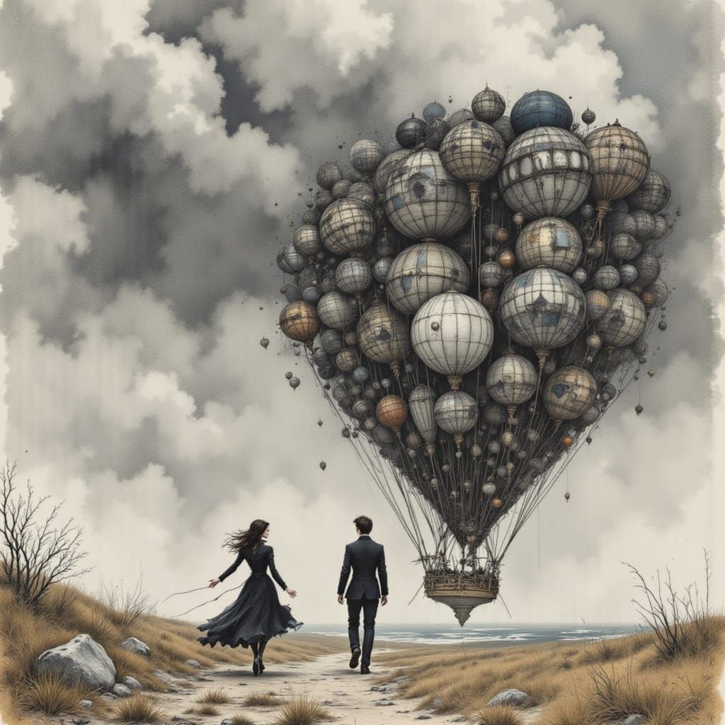 Dreamers Adrift in the Breeze, Tethered by Shared Aspiration...