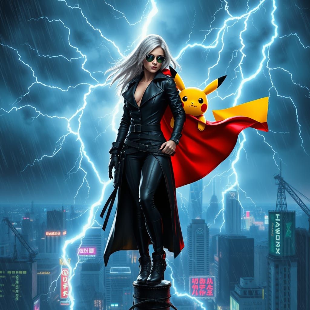 Reya Stormborn armed with the Pikacape.