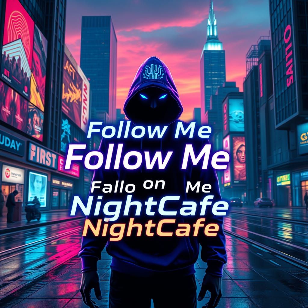 Stunning Cyberpunk Cityscape with Digital Artwork