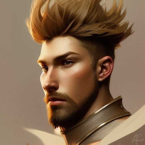 Fantasy Knight Portrait in Digital Art Style