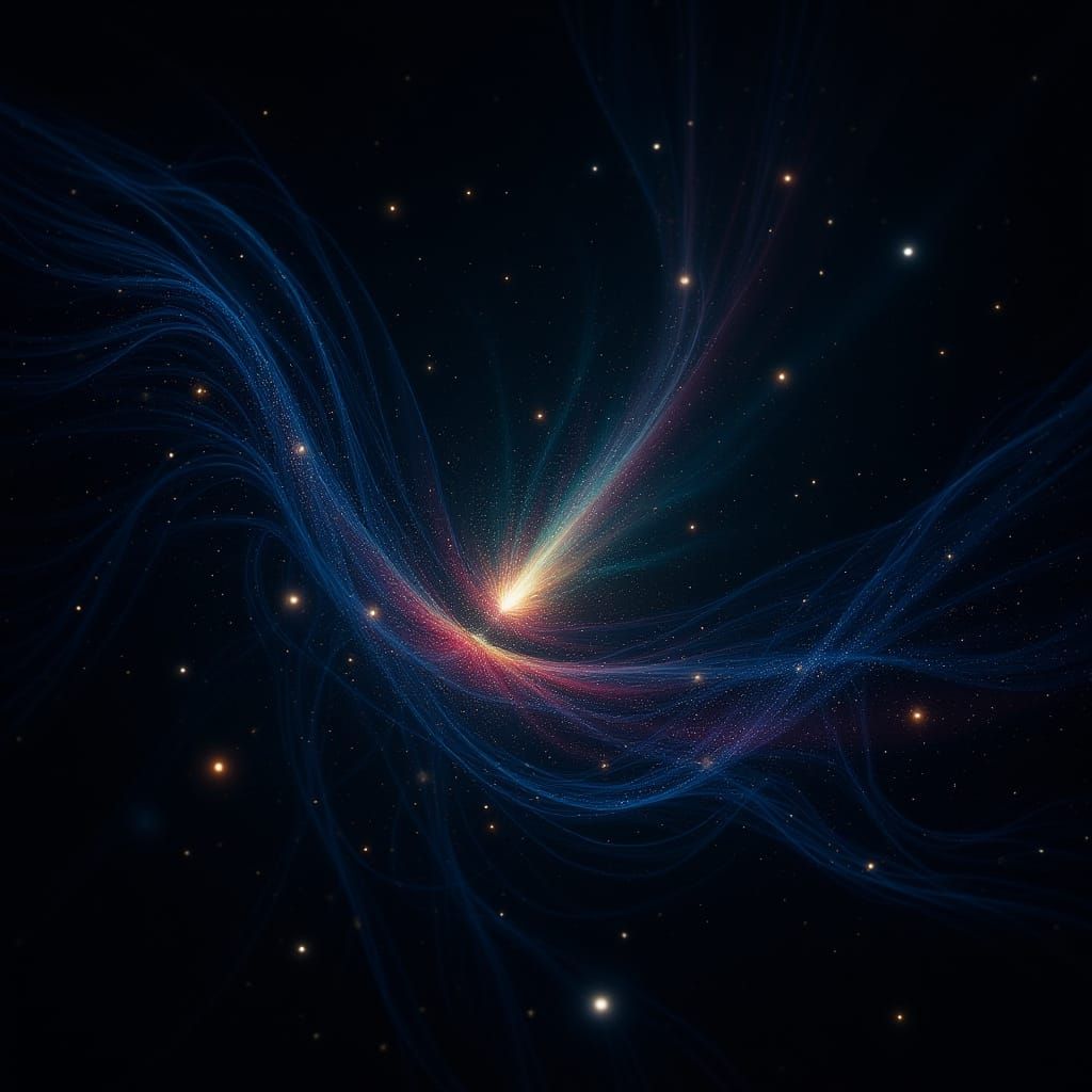 Vibrant Cosmic Fabric in Hyperrealistic 8K Resolution