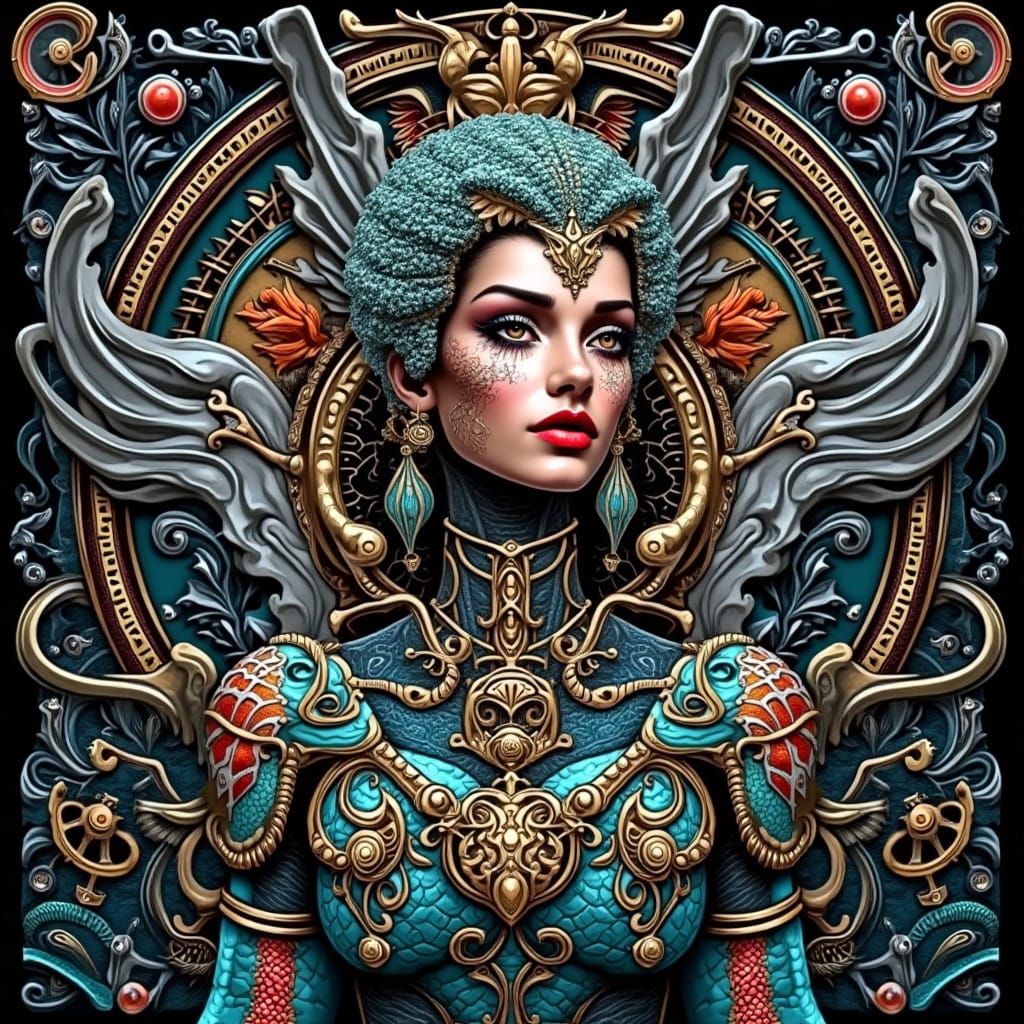 Steampunk Lizardman Guards Clockwork City