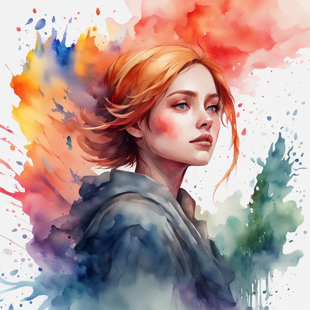 Epic Watercolor Digital Illustration in 4D
