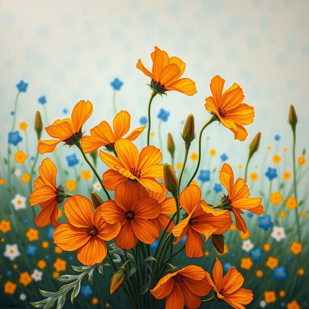 Delicate Orange flowers