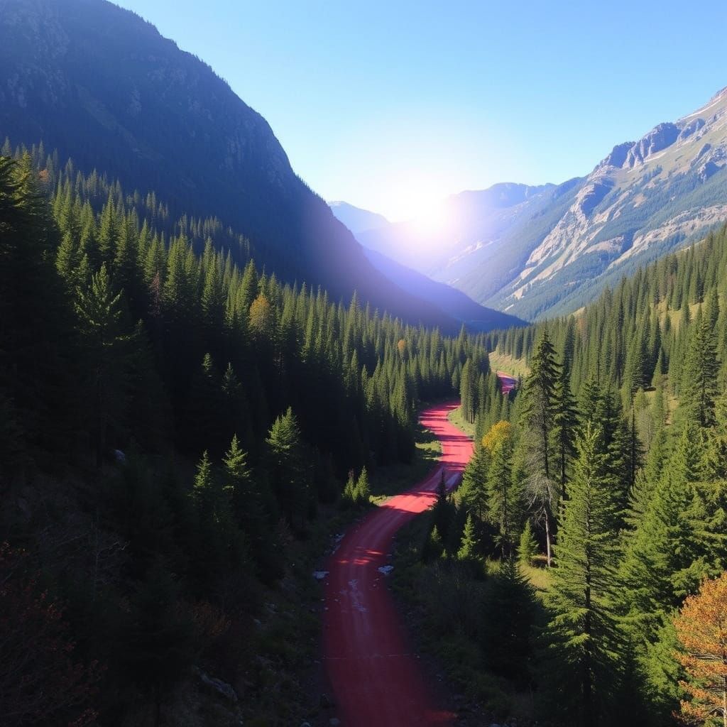 Red Path Leading to White Light