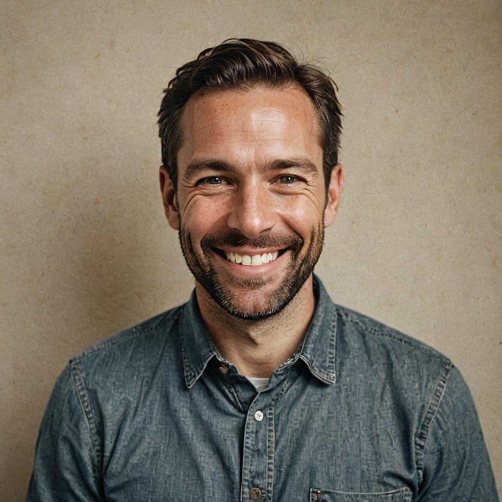 Smiling 35-Year-Old Portrait