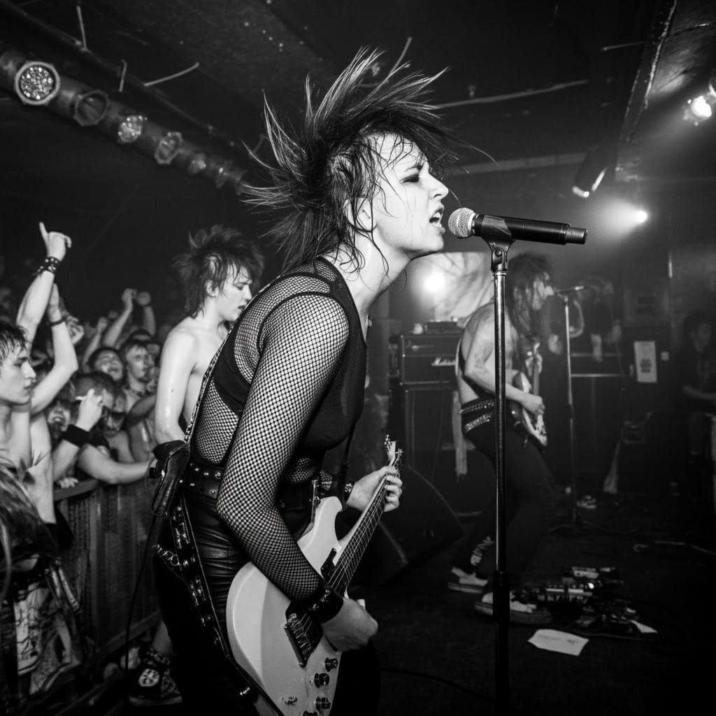 Sweat-Drenched Punk Band Live Performance