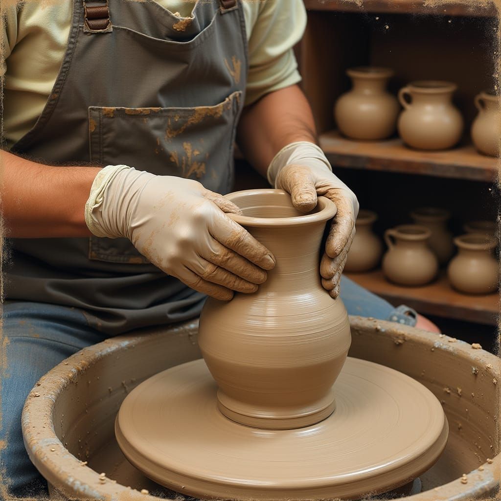 Potter at work 3