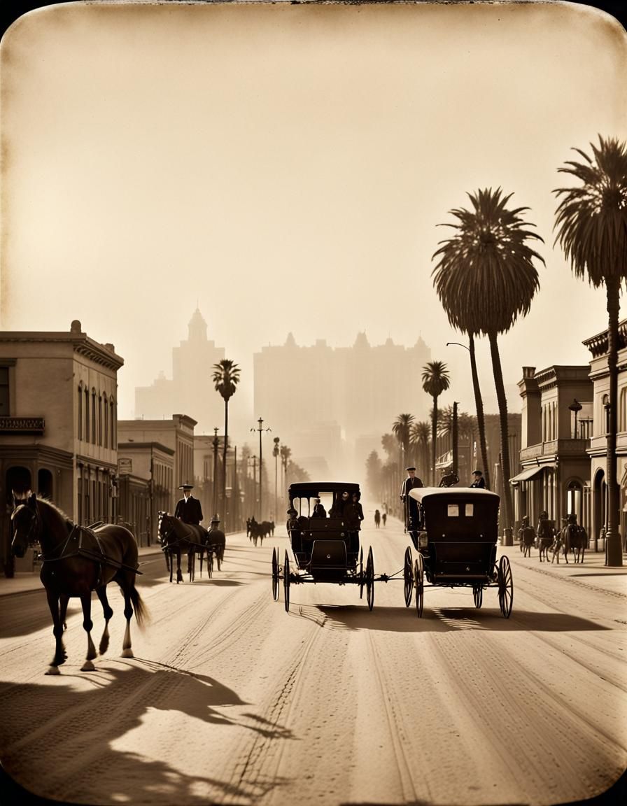Los Angeles, 1900: A Sepia-Toned Glimpse