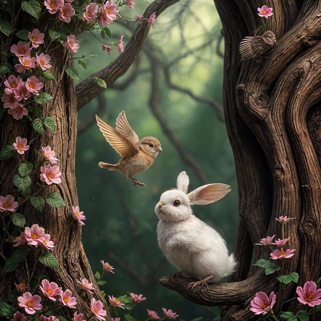 Fantastical Feathered Friends in Enchanted Realms