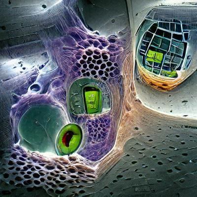 Detailed Cell Interior and Exterior Rendering