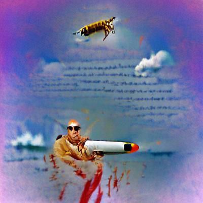 Dystopian Wanderer in Industrial Wasteland