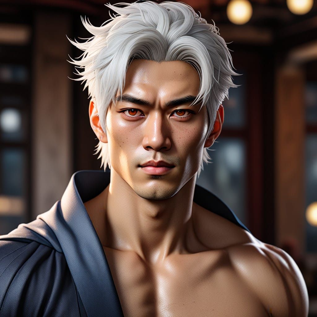 Regal Korean Prince Concept Art in Vibrant, Dreamlike Qualit...