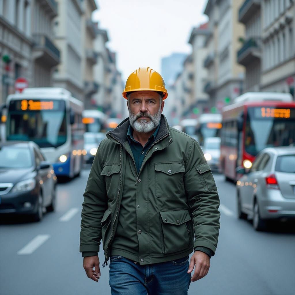 Geologist Navigates Chaotic City Traffic in Cinematic Style