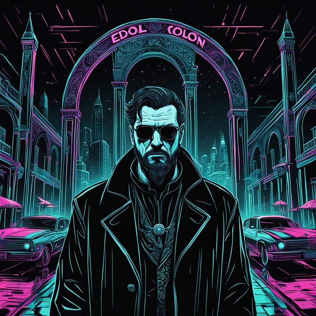 Neo Noir Illustration