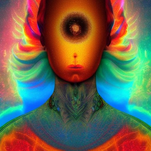 Holographic Astral Projection Illustration by Pablo Amaringo