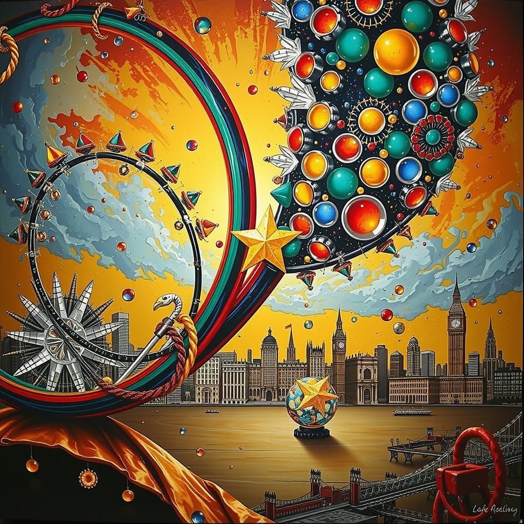 Hyperrealistic Sculpture Reflecting Life and Infinity