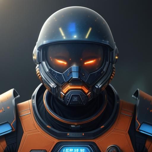 Astronaut's Glove with Pressure Sensor on Mars