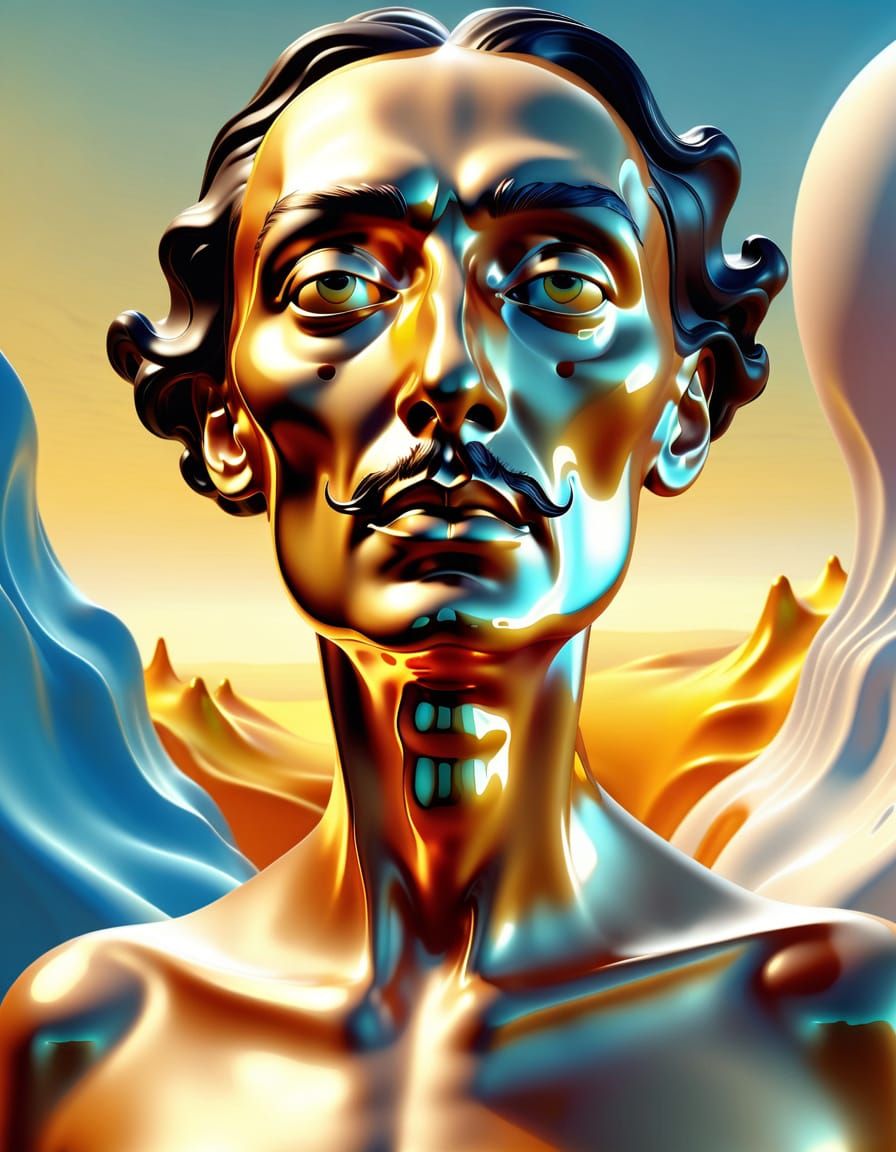 Surreal Metamorphosis in Salvador Dali Style