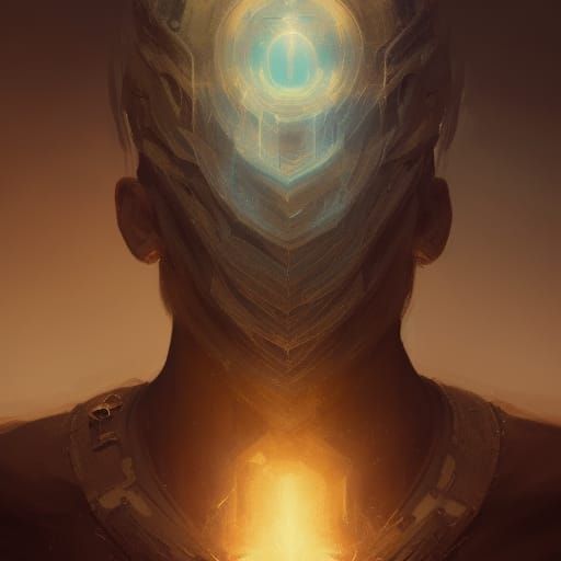 Khaion: God of Introspection in Dark Fantasy Art