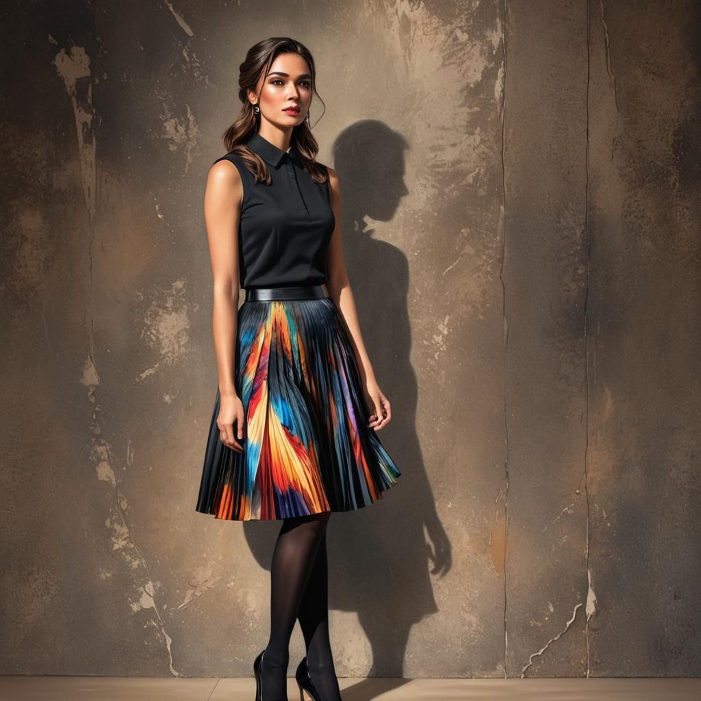 Tradwife Portrait in Hyperrealistic Splash Art Style