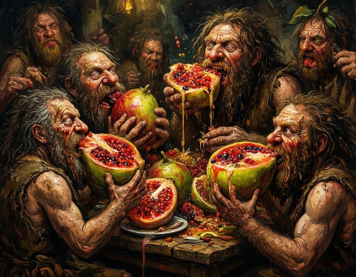 Inebriated Neanderthals Feast on Giant Fruit