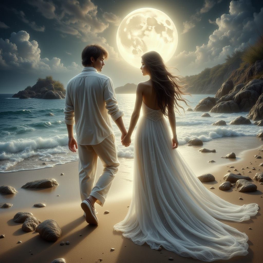 Dreamy Beach Wedding in Surreal Light