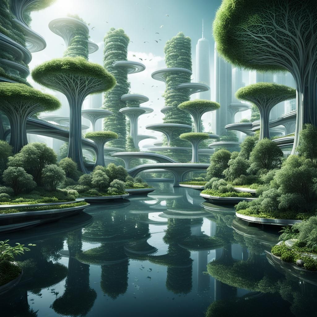 Eco-Futuristic City Underground: A Photorealistic Vision