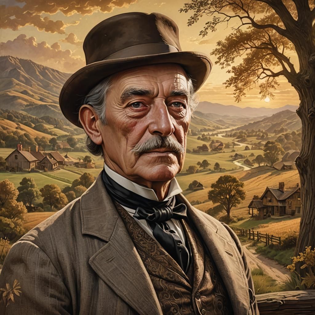 1886 Portrait of James Huy Addams in Renaissance Style