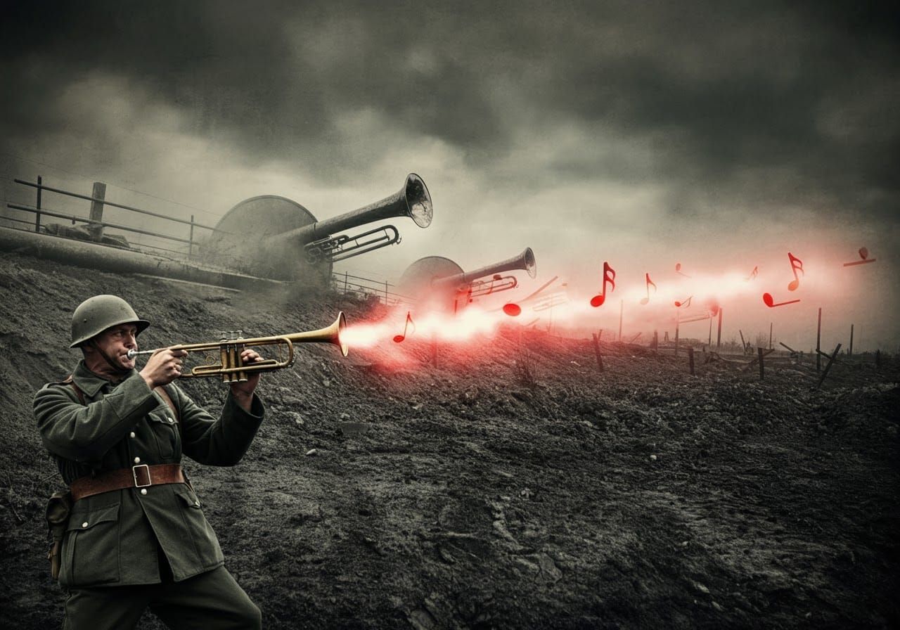 Soldier's Trumpet Fires Music Notes in Warzone