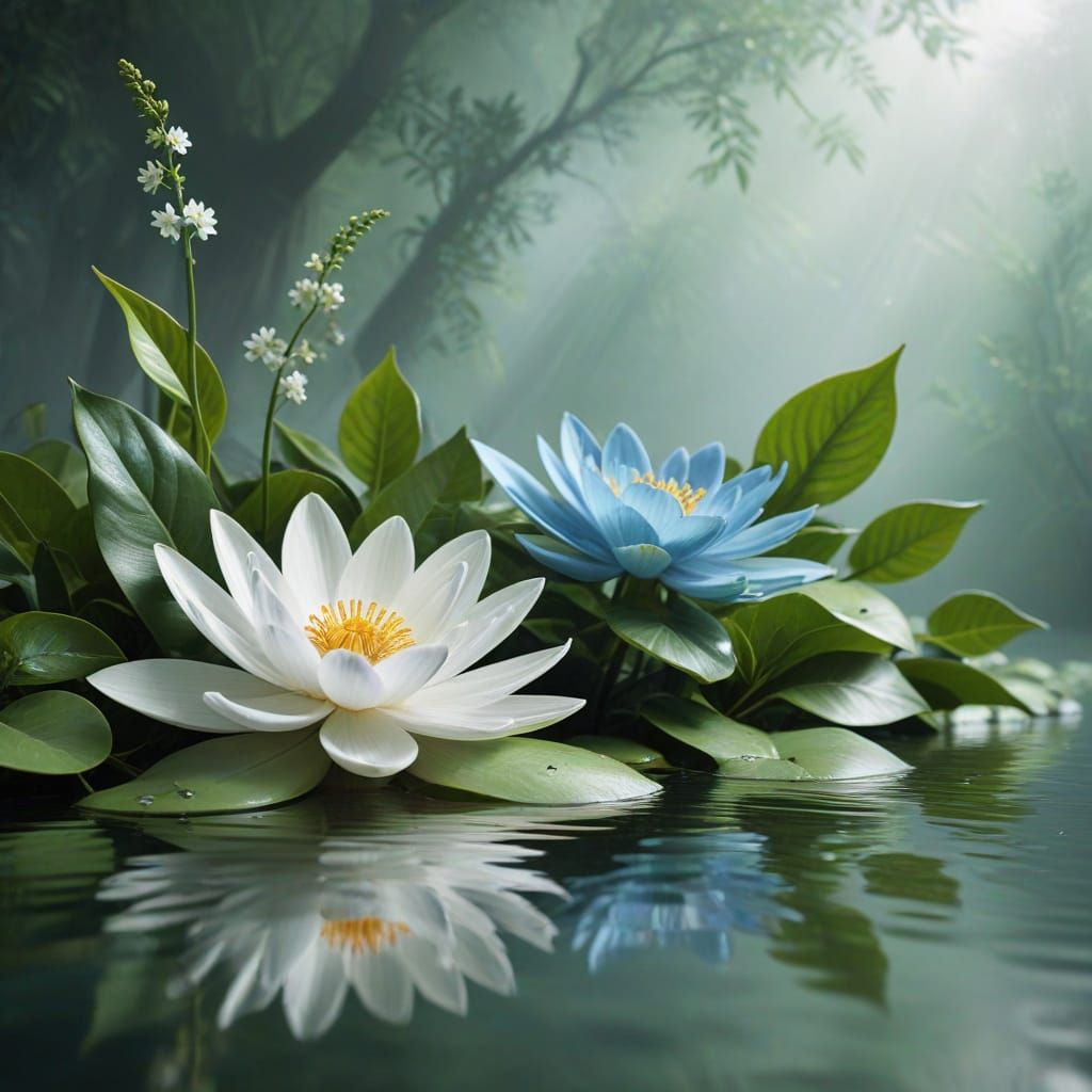 Abstract Tranquility: Calming Arrangements in Soft Colors