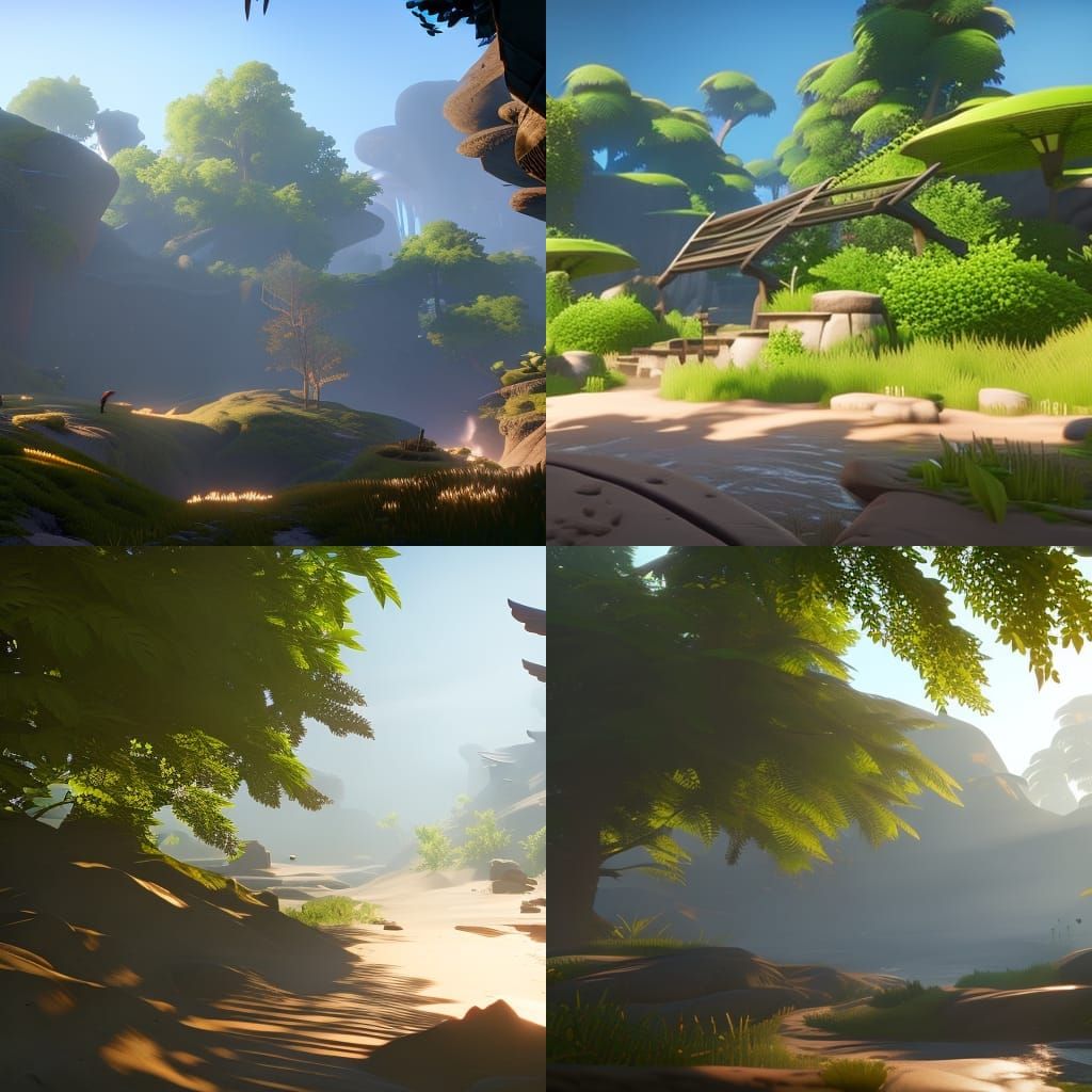 Mellow Lane with Birds: 3D Cinematic Render