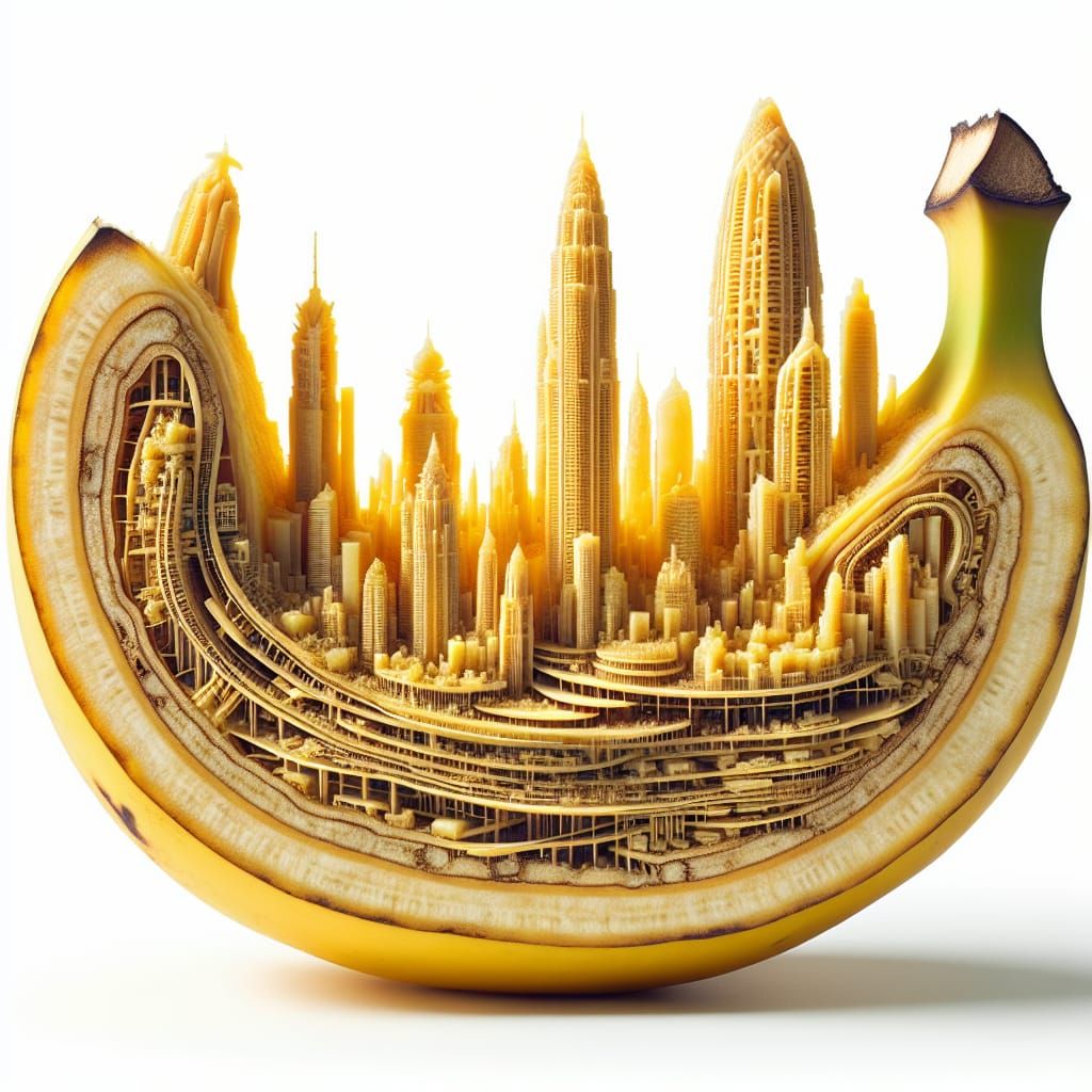 Banana City: A Futuristic Cross-Section
