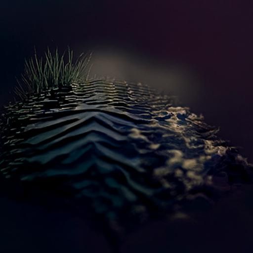 Weightless Serenity: Underwater Concept Art in Darkness