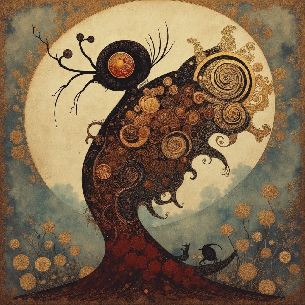 Abstract Ethereal Design with Fluid Dreamlike Forms