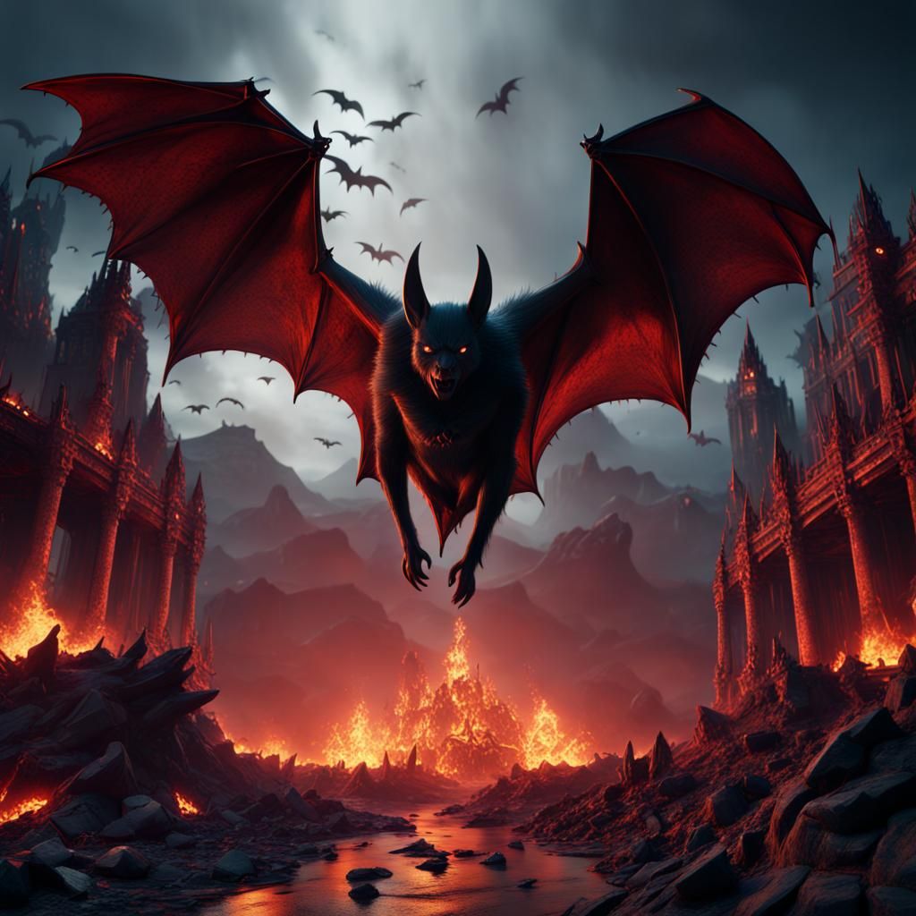 Bat Out of Hell: Detailed Fantasy Concept Art