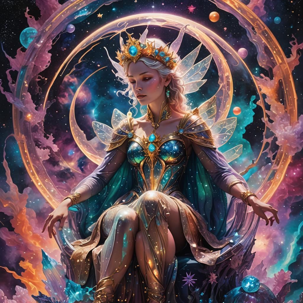 (Fairy Queen ruling from a transparent planet in the galaxy ...