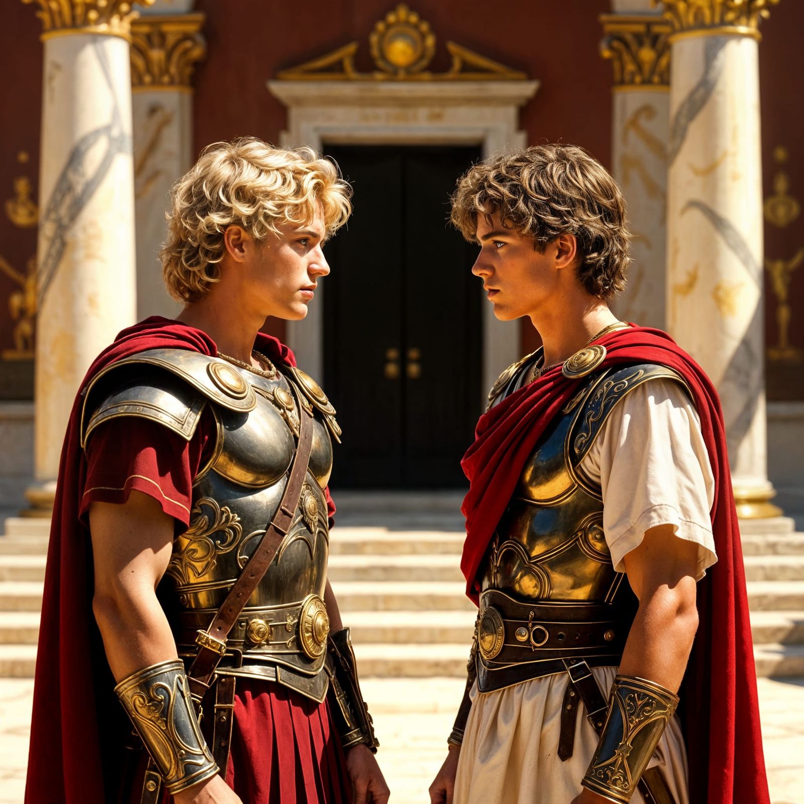 Young Alexander Meets Hephaestion at Court