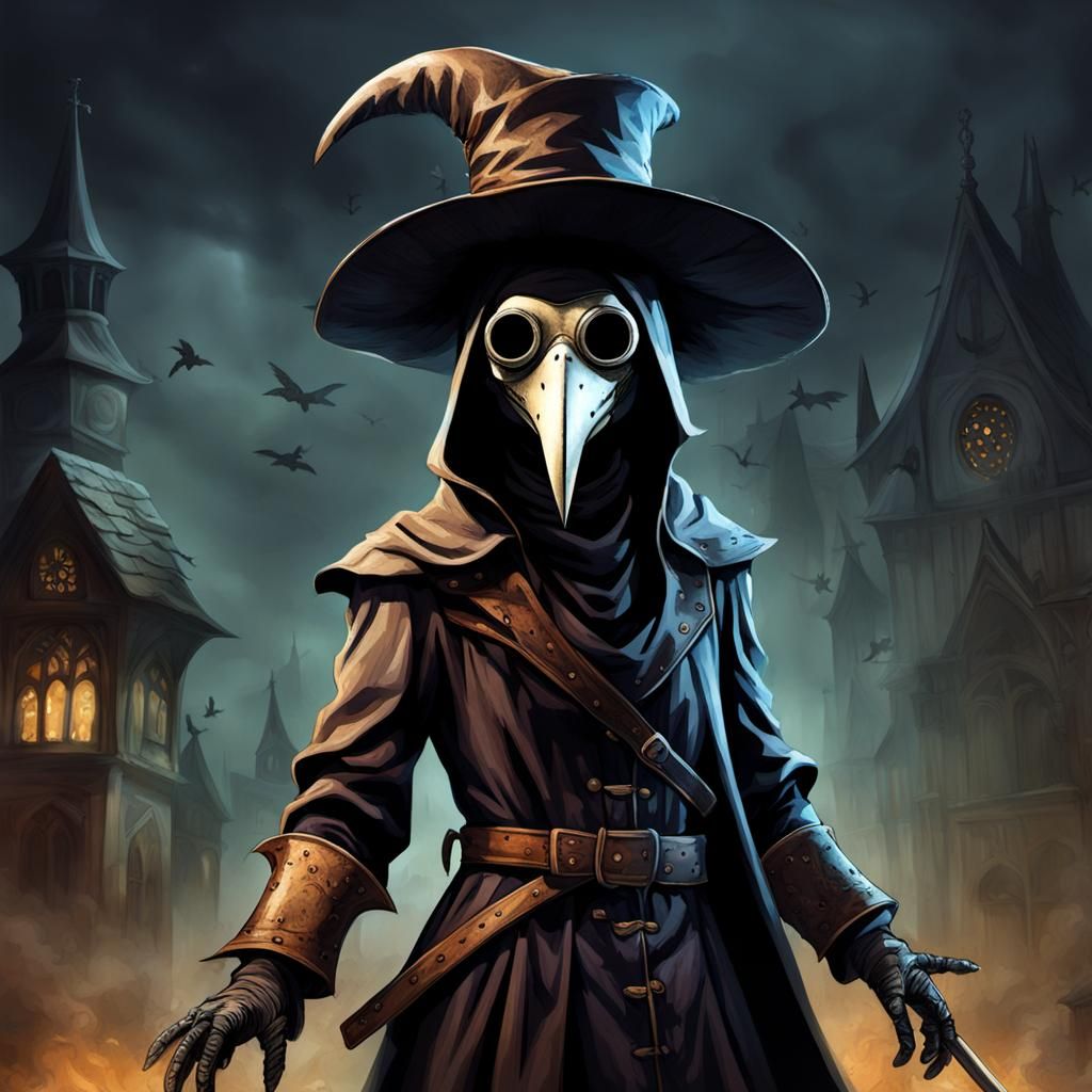 Medieval Plague Doctor in Digital Art
