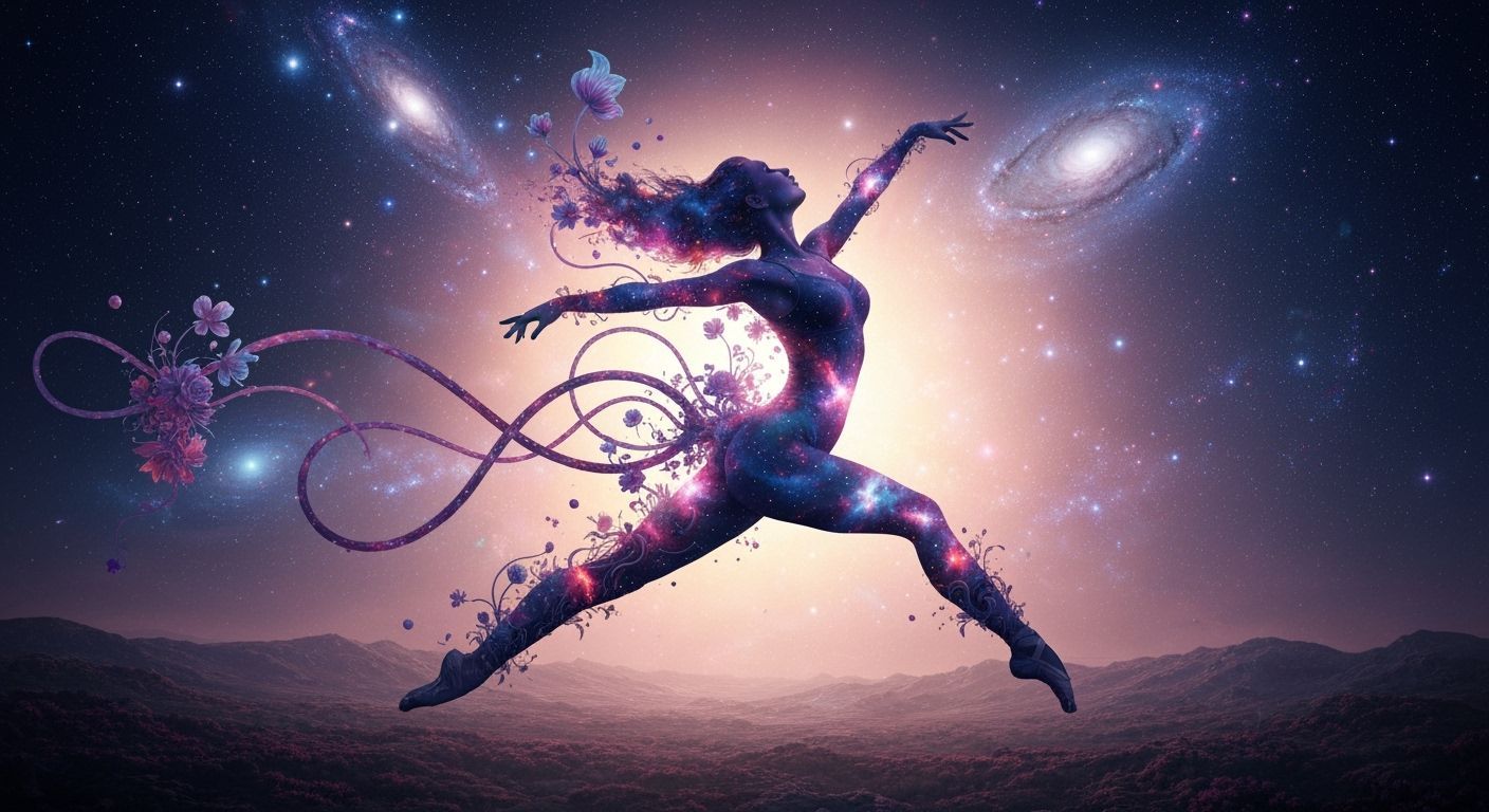 Cosmic Dancer Leaps Through Galaxy of Dreams
