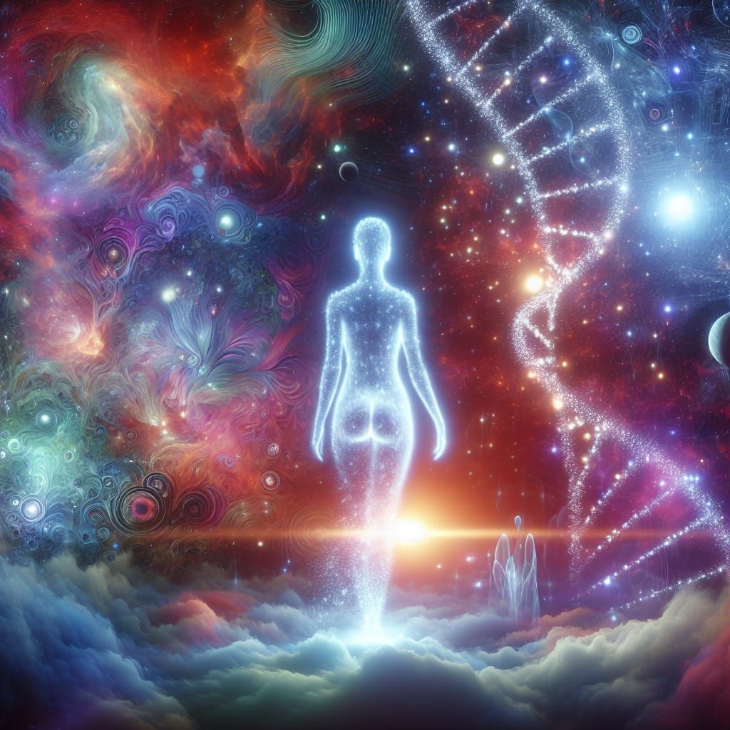 Ethereal Astral Form Materializing in Dreamscape