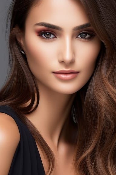 Gorgeous Young Woman in White Top: 8k Portrait