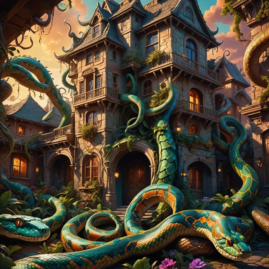 Serpent House: A Mythical Hybrid Architecture