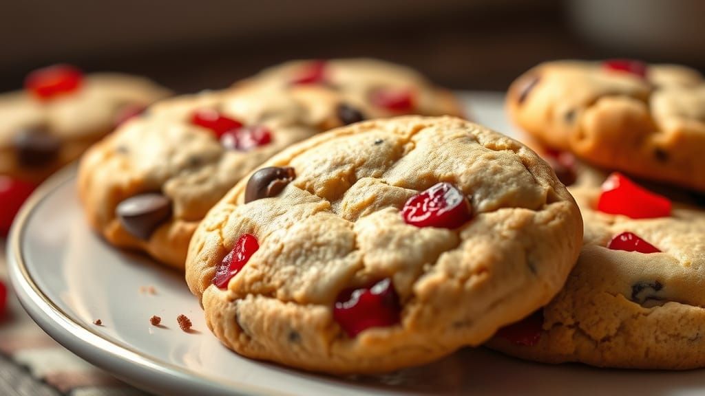 Warmly Lit Cookies in Soft Focus