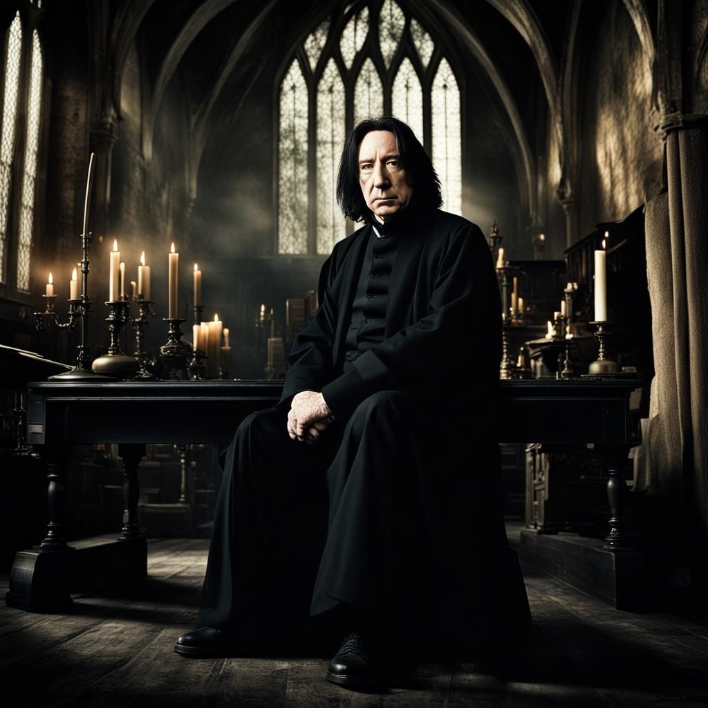 Hyperrealistic Severus Snape Portrait