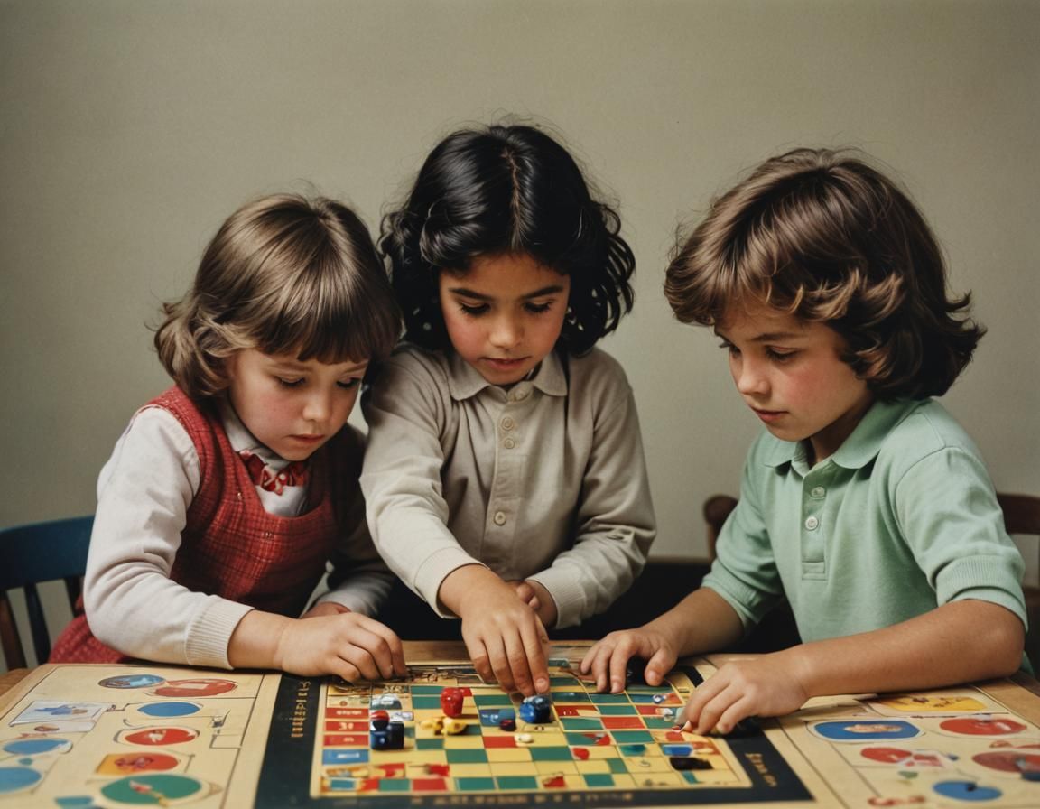 Children's Board Game: A 1980s Photographic Portrait
