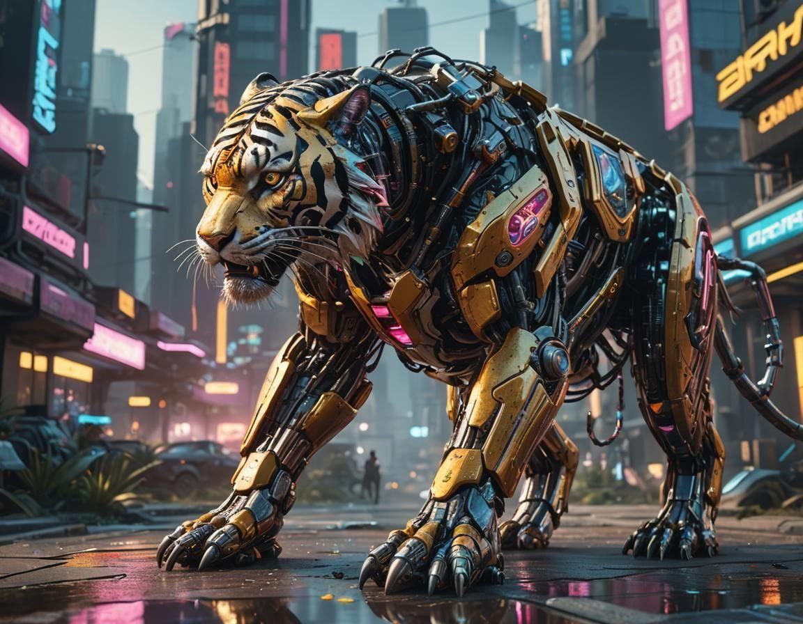 Cat the Tiger Cyborg