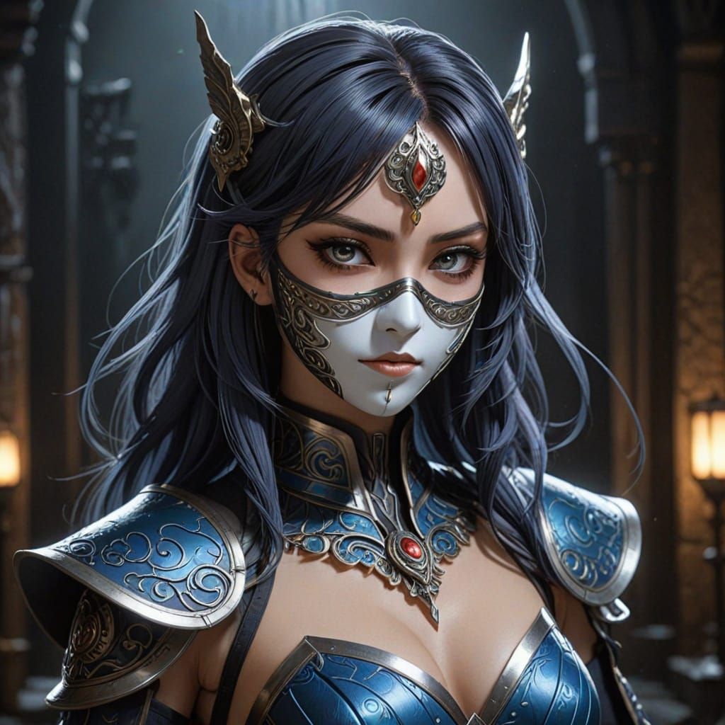 Anime-Inspired Concept Art of Igris in Dramatic, High-Contra...